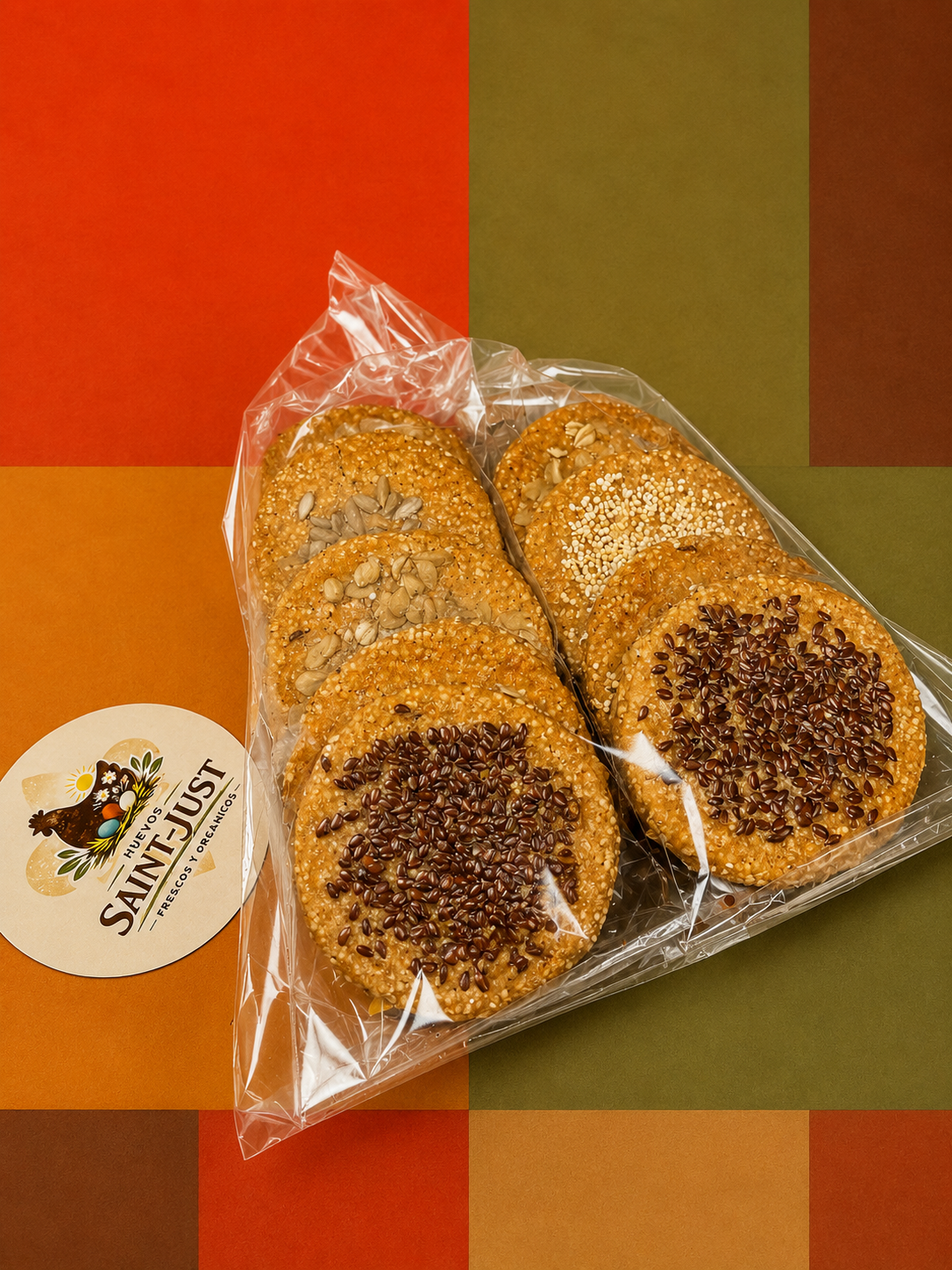 8.2 Galletas Amaranto Artesanal Orgánica (Paquete 20 Piezas)