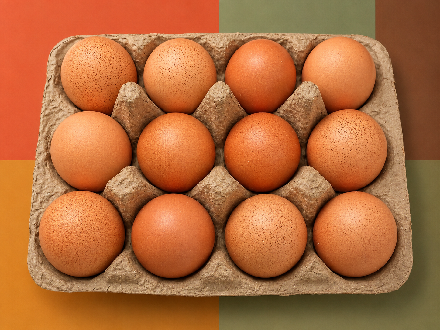Docenas Huevos Rojos Organicos