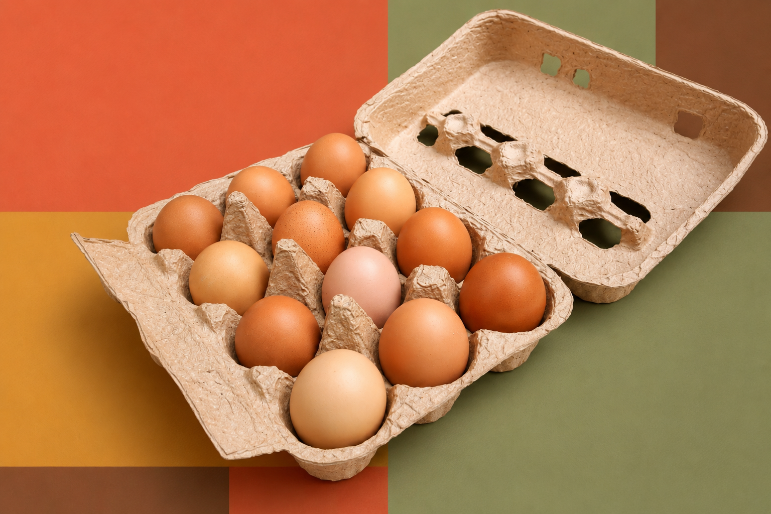 Docenas Huevos Rojos Organicos