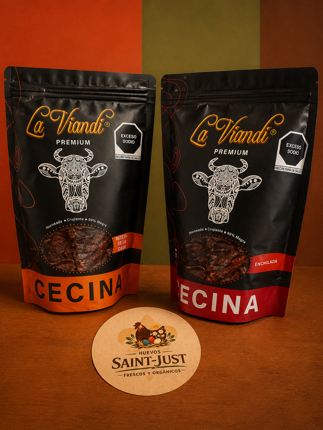 3.3 Cecina Autentica Seca Sabor Enchilada 100 Gr. Botana